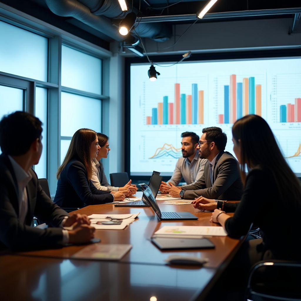 Equipo de ColInvest en reunión estratégica