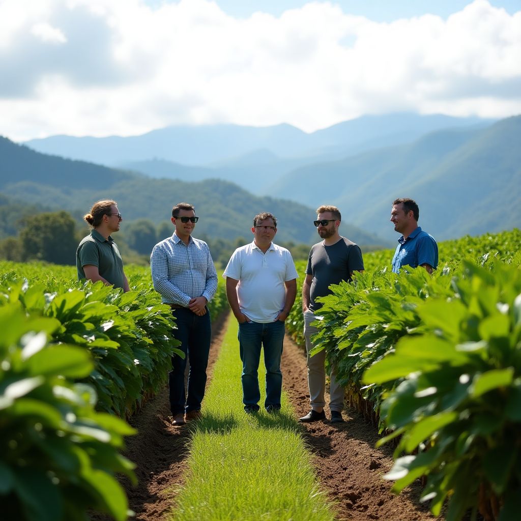 Visita a proyecto de inversión agrícola
