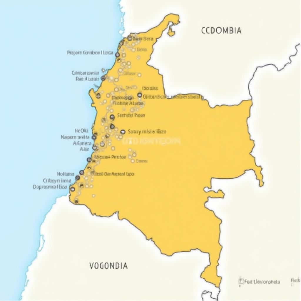 Mapa de oportunidades regionales en Colombia